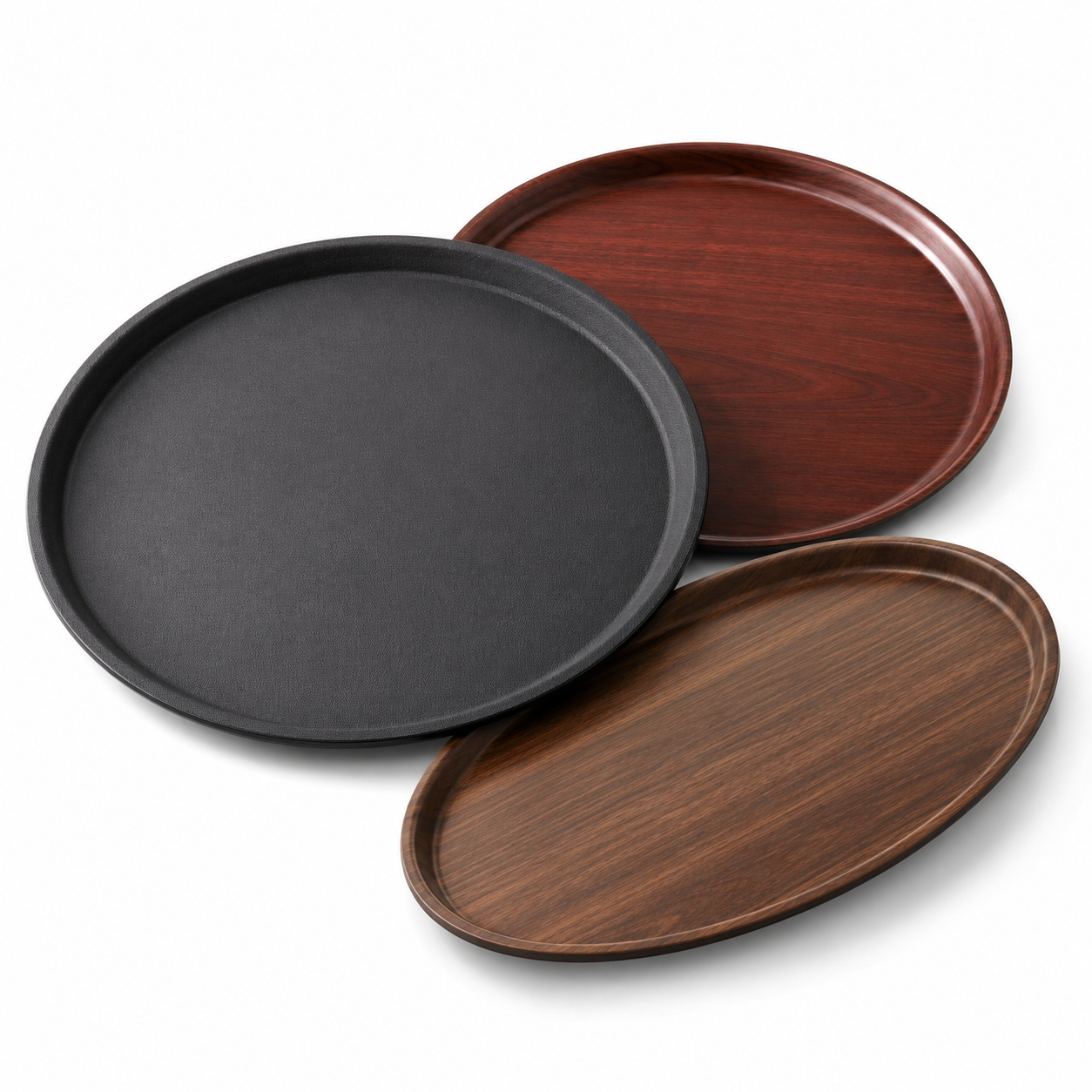 Runde & ovale Tabletts